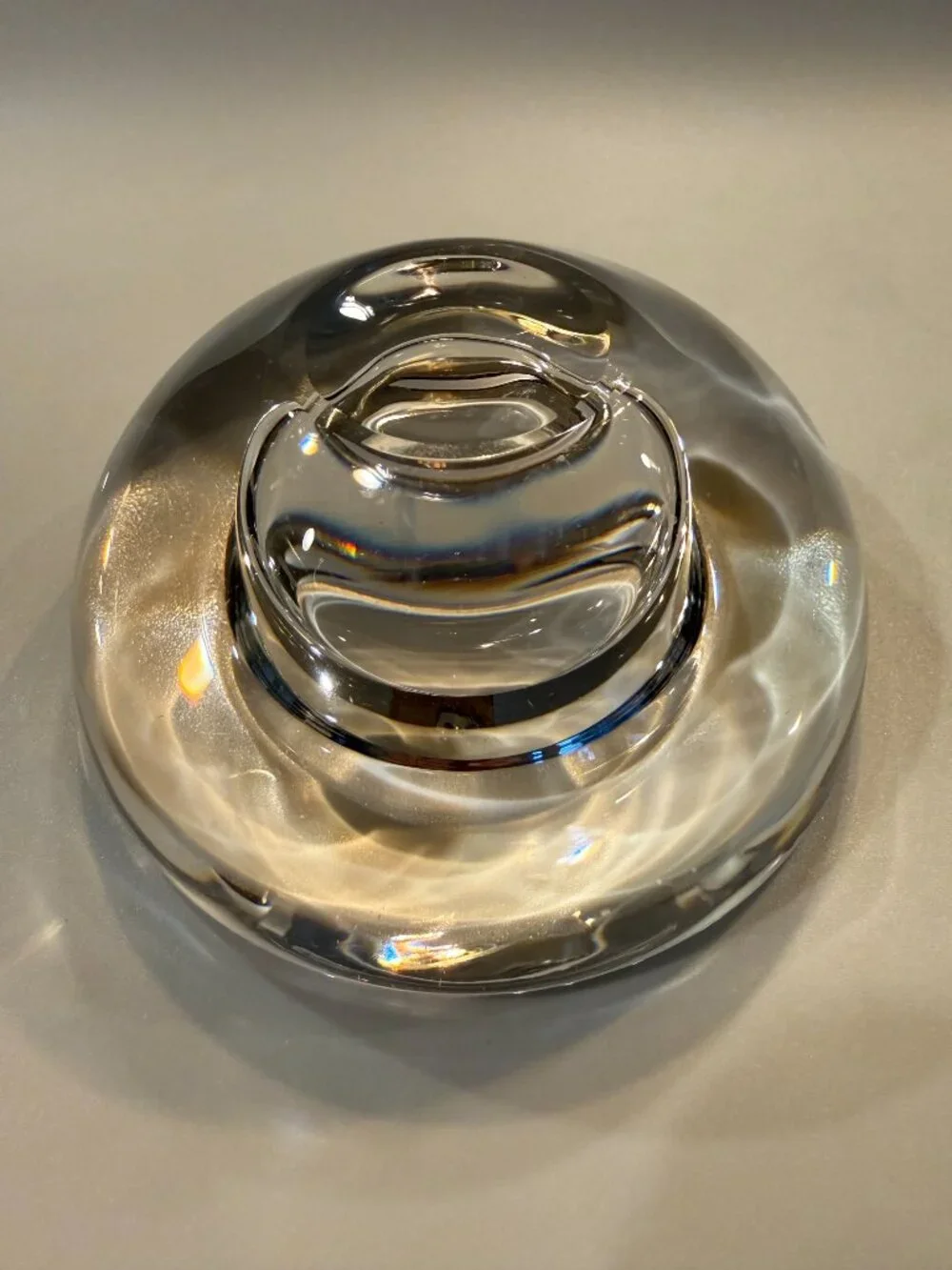 VTG Shannon Crystal of Ireland 'Celtic Rings' Shadow Candle Votive Holders